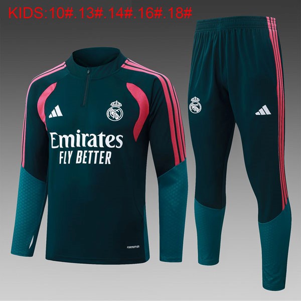 Ninos Sudadera De Training Real Madrid 2026/27 Verde 2